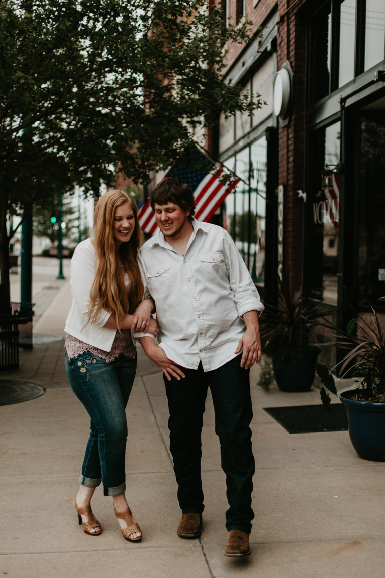 Lauren and Cameron Hutchinson Kansas Engagement Photographer Lisa